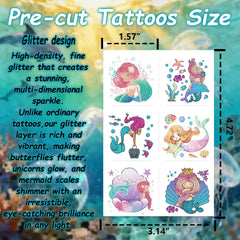 Sellentduct glitter tattoos party favors stay vibrant during play and water games.