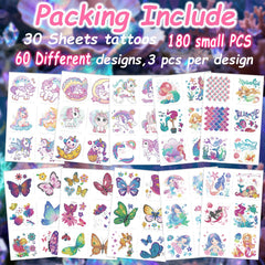 Sellentduct glitter tattoos unicorn designs offer safe glam for birthdays and storytelling.