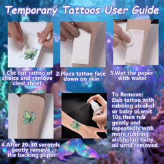 Sellentduct glitter tattoos waterproof stickers keep color through poolside fun.