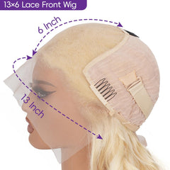 SEMANK HD lace frontal wig 613 cap size offers secure fit and natural blend.