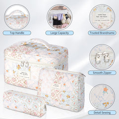 Senbowe makeup bag interior layout reveals practical compartments for brushes and palettes.