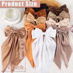 Seneeel large hair bow clip for women with secure all-day hold