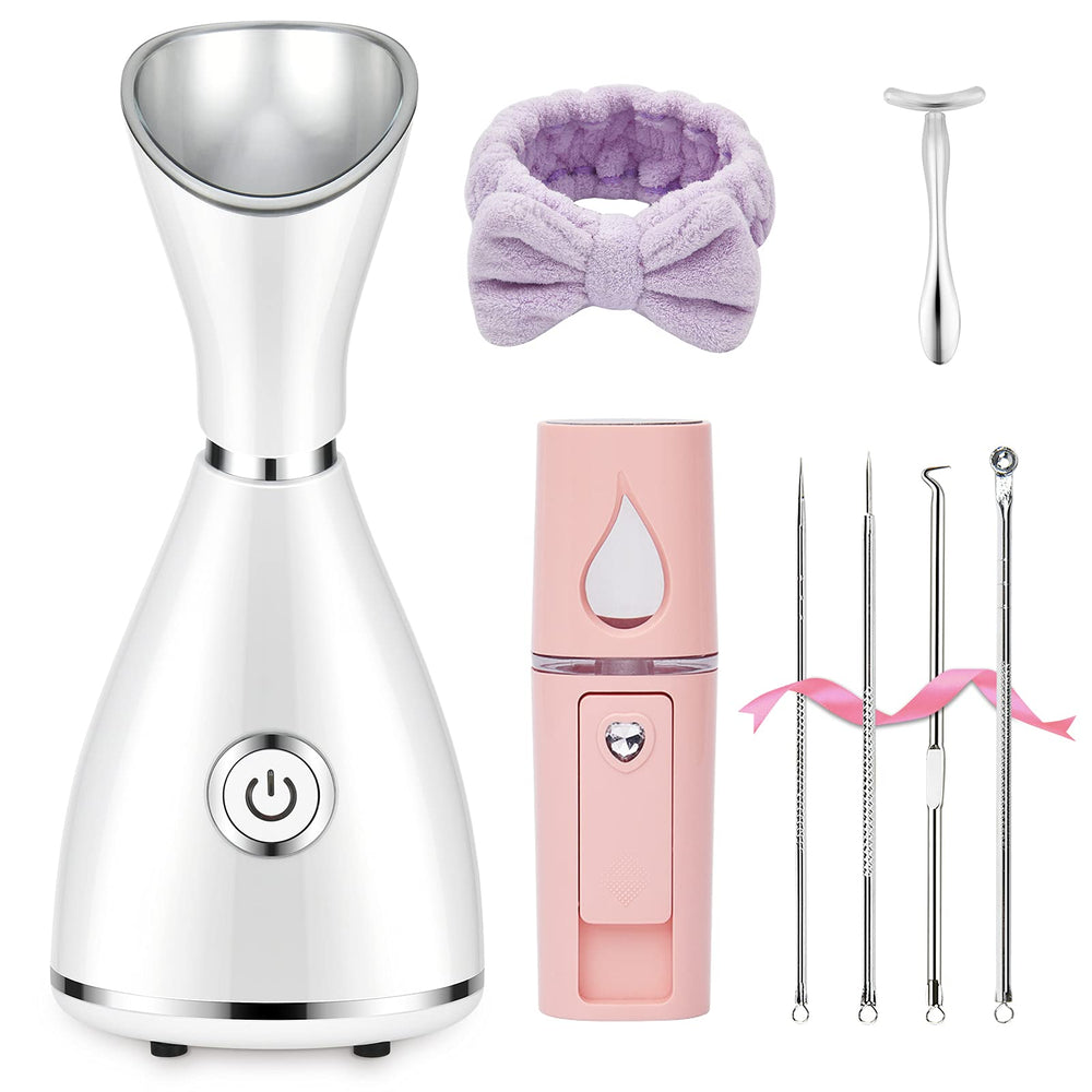 Seneryla facial steamer setup shows a sleek device ready for a deep cleanse and relaxed routine.