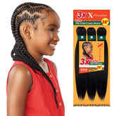 Sensationnel X-Pression prestretched hair pack shot in MedBrown color, easy braid prep