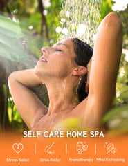 SEONNIX shower steamers close-up highlighting natural essential oils for refreshing routine.