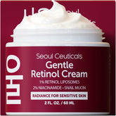 SeoulCeuticals 1% Korean Retinol Night Cream bottle for gentle nightly routine and anti-aging support