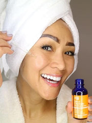 SeoulCeuticals serum texture closeup conveys lightweight feel for smoother skin.