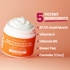 SeoulCeuticals snail mucin day night usage suggests round the clock care