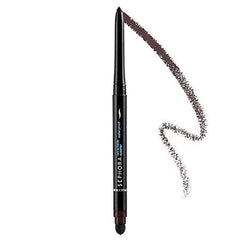 SEPHORA COLLECTION retractable eyeliner in matte brown-black applies precise color for long-lasting definition.