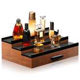Sephyroth Cologne Organizer three-tier display shelf keeps bottles neatly organized.