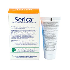 Applying Serica Scar Gel to skin for quick-dry, non-greasy coverage.