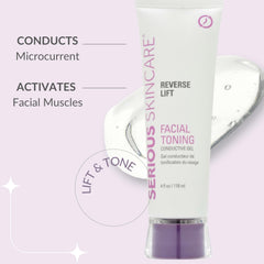 Serious Skincare collagen conductive gel ideal for body contouring sessions with smooth application.