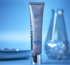 Serious Skincare INSTA-TOX application on the face demonstrates quick firming action.