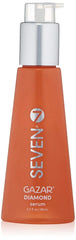 SEVEN Gazar Diamond Serum bottle close-up highlights sleek packaging and radiant shine.