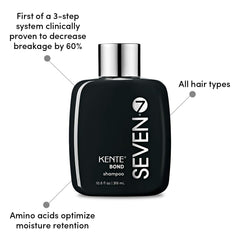 SEVEN Kente Bond Shampoo ingredients amino acids emphasize moisture retention