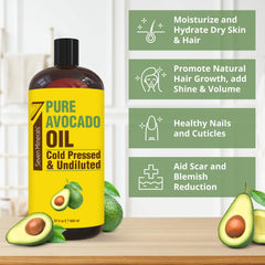 Seven Minerals avocado oil hair treatment, nourishes and adds natural shine.