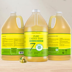 Seven Minerals Pure Castile Soap for baby wash unscented delivers a gentle clean.