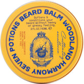 Seven Potions beard balm 2oz jar close-up showing natural nourishment