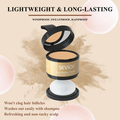 SEVICH Hairline Powder puff in use delivering quick, even color application.