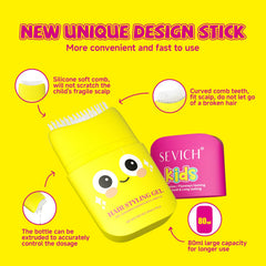 SEVICH Kids Hair Gel frizz-control closeup showcases natural hold without stiffness.