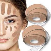 Sfuchin facial patches close-up show breathable cotton-spandex material for comfortable wear.