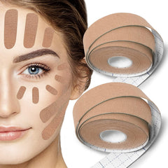 Sfuchin facial patches close-up show breathable cotton-spandex material for comfortable wear.