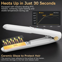 Sglyq cordless hair straightener 3-temp ceramic for precise heat control