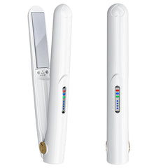 Sglyq cordless hair straightener mini compact white enables travel-ready styling