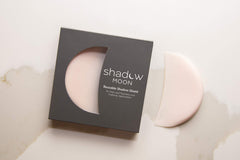 ShadowMoon eye makeup stencil demonstrating straight edge for eyeshadow and liner.