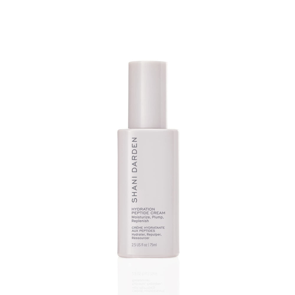 Shani Darden Hydration Peptide Cream jar delivering long-lasting hydration for dry skin.