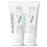 Shapiro MD Hair Growth Experts shampoo bottle front showcases DHT-fighting formula for thinning hair.