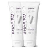 Shapiro MD Hair Growth Experts shampoo bottle with vegan, DHT-fighting formula for thinning hair.