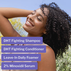 Shapiro MD Women’s Regrowth Kit conditioner tube for smooth detangling.