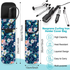 Shappy heat-resistant-neoprene-curling-holder protects surfaces during styling