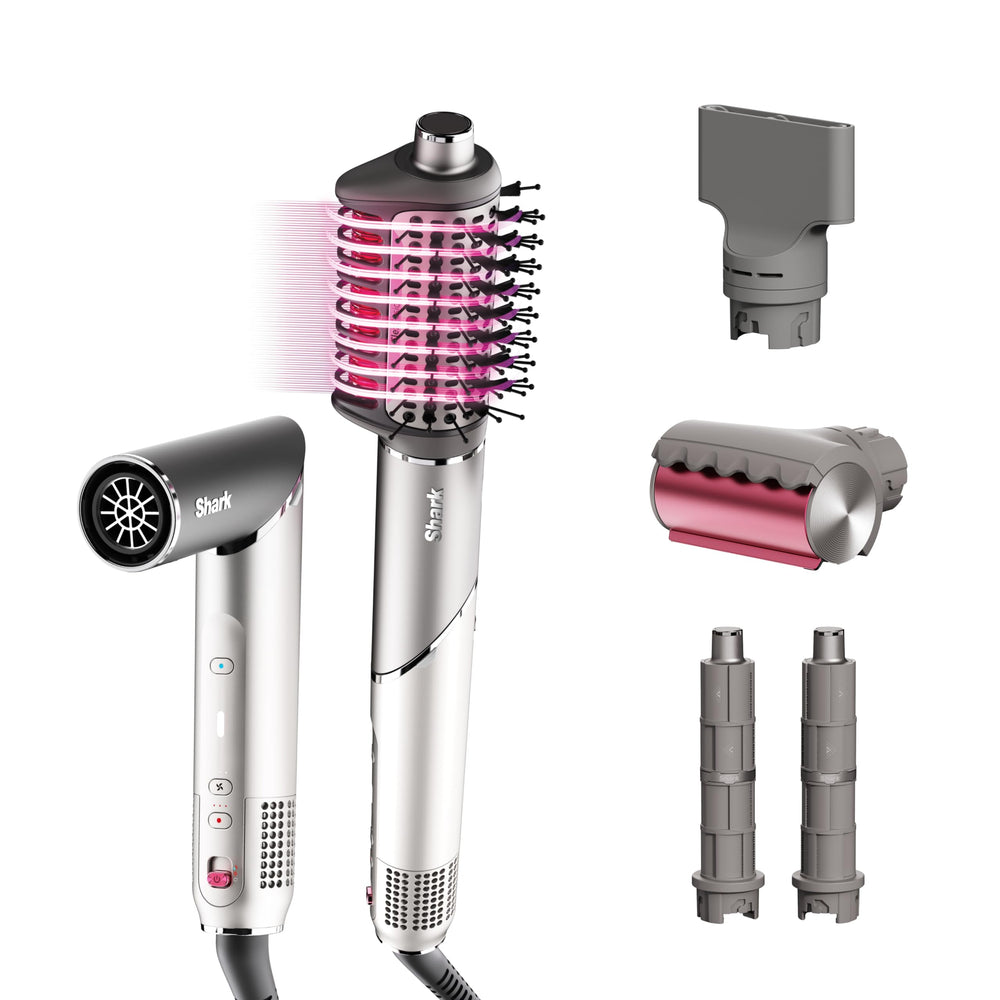 Shark FlexFusion dryer-concentrator attachment helps precise airflow for smooth drying.