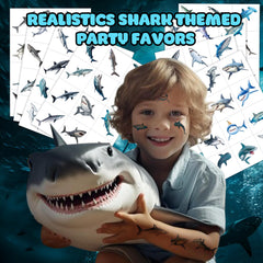 Shark Tattoos feature realistic designs with vibrant colors