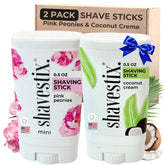Shavestix travel shaving cream stick Coconut Crème on the go for travel-friendly hydration.