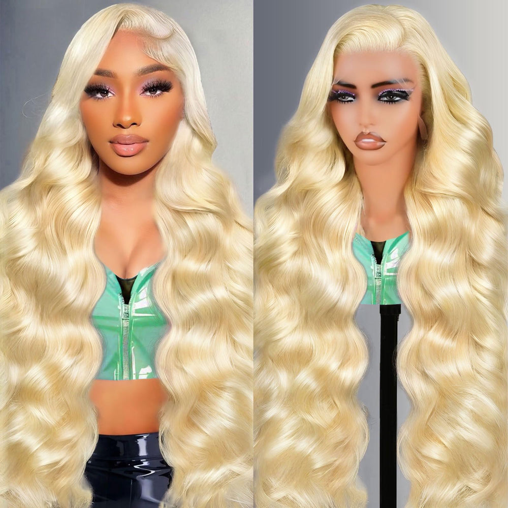 Shciyair 613 lace front wig 28in with seamless blend for natural look.