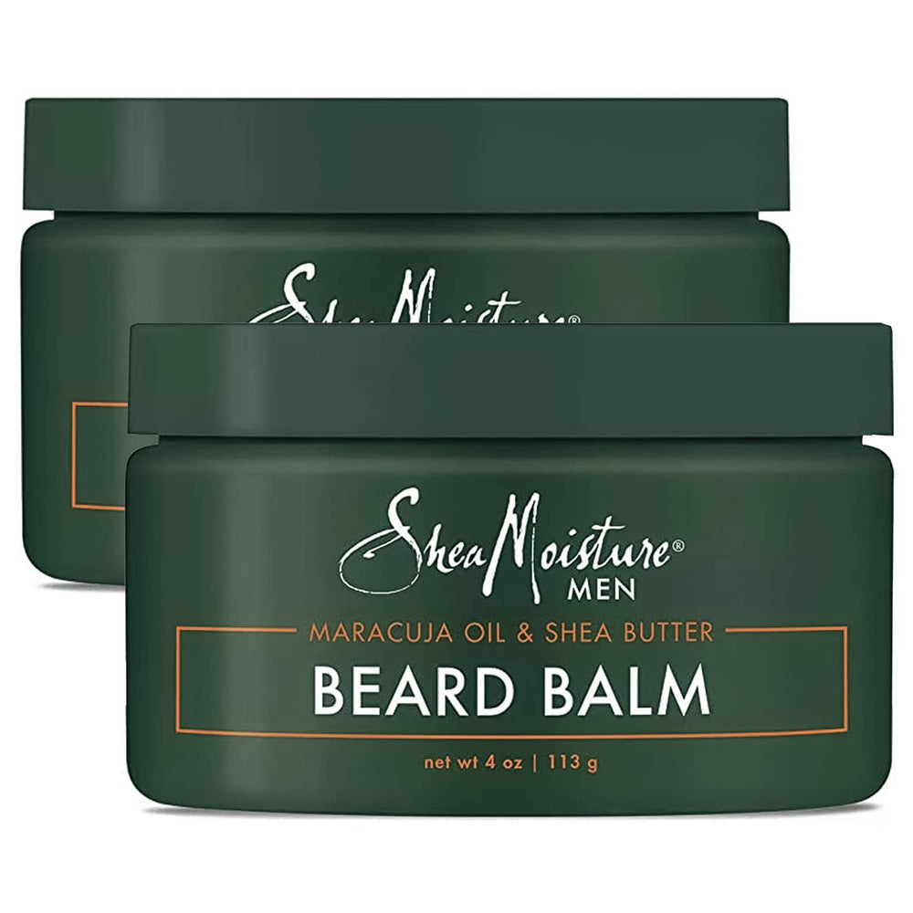 SheaMoisture beard balm 2-pack packshot showing rich shea butter formula for grooming