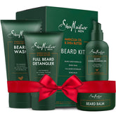 Sheamoisture Beard Kit wash bottle for gentle cleansing with nourishing shea butter