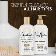Conditioner being applied to hair ends for detangling ease