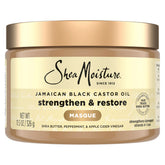 SheaMoisture Jamaican Black Castor Oil Treatment Masque front view for deep conditioning.