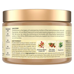 Texture of SheaMoisture Jamaican Black Castor Oil Treatment Masque for hydrating experience.
