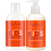 SheaMoisture Mango Carrot Kids Shampoo bottle for gentle cleansing and nourishment of delicate hair.