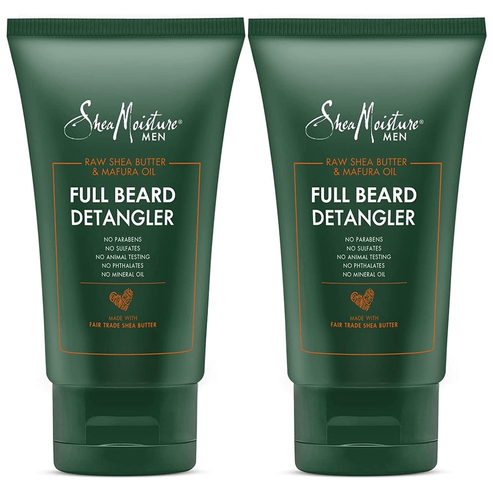 SheaMoisture Men beard detangler bottle pour showcases maracuja hydration for smoother beard