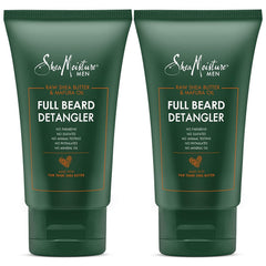 SheaMoisture Men beard detangler bottle pour showcases maracuja hydration for smoother beard