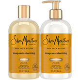 SheaMoisture Raw Shea Butter Shampoo bottle delivers gentle cleansing for curls.