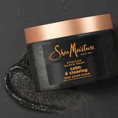 SheaMoisture Sugar Body Scrub oats aloe and vitamin E provide gentle clarifying exfoliation