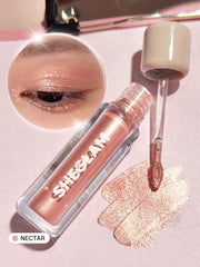 SHEGLAM Airglow Eye Tint Nectar application brush demonstrates smooth glide