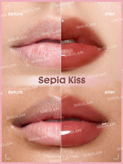 SHEGLAM Booster Shine Lip Gloss wand close-up for quick on-the-go touch-ups